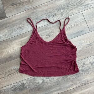 Women's Burgundy Tank Top brandy melville